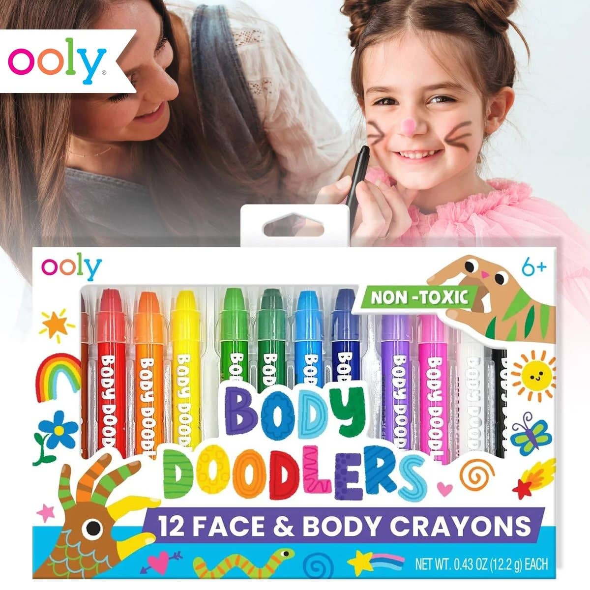 Body Doodlers: Face & Body Crayons