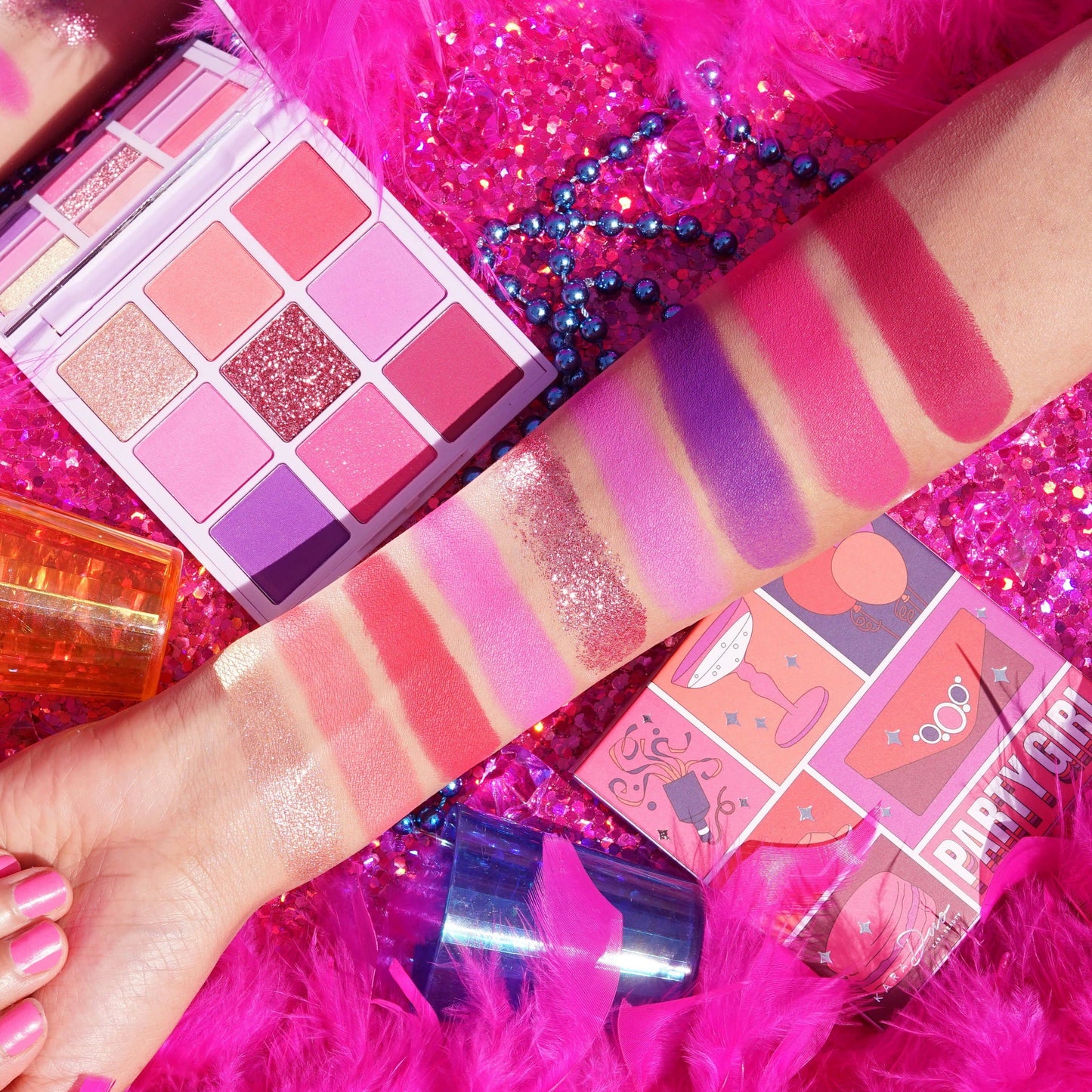 PARTY GIRL 9-Shade Multi-Finish Creative Beauty Palette