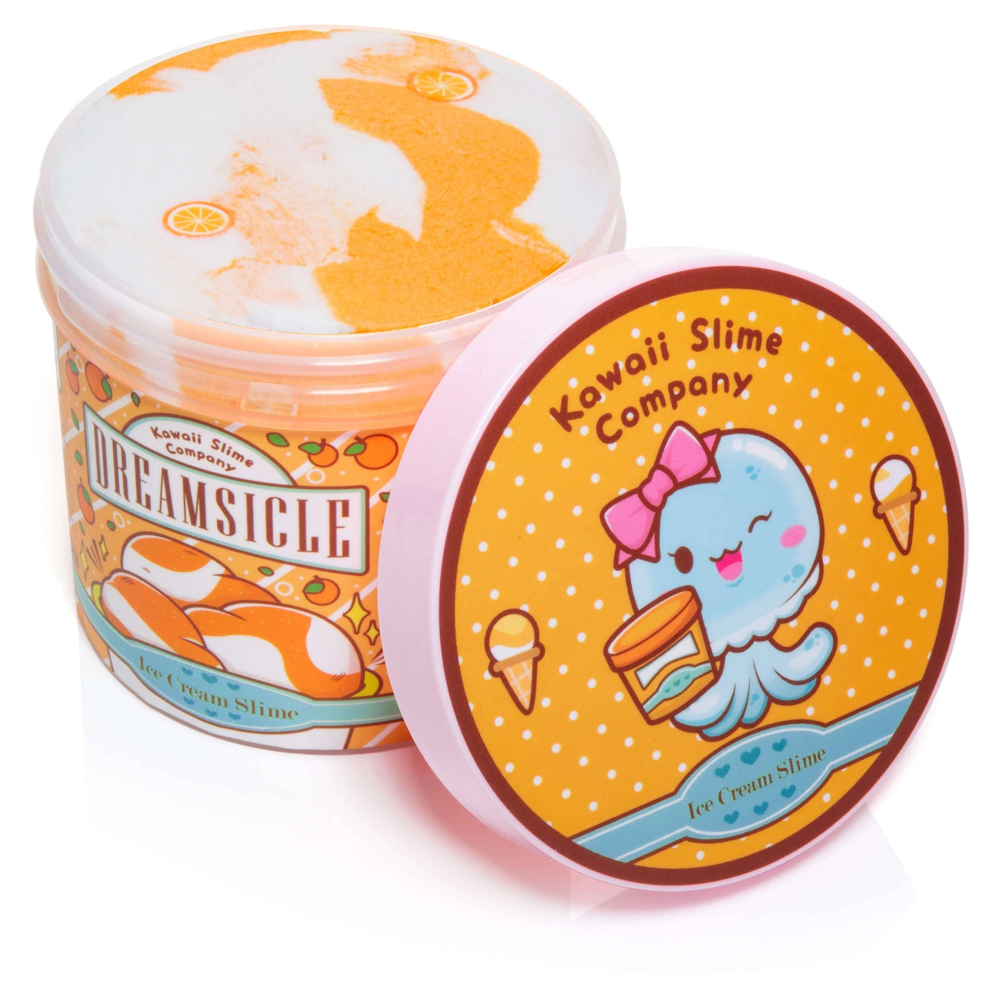 Dreamsicle Scented Ice Cream Pint Slime (4pcs/case)