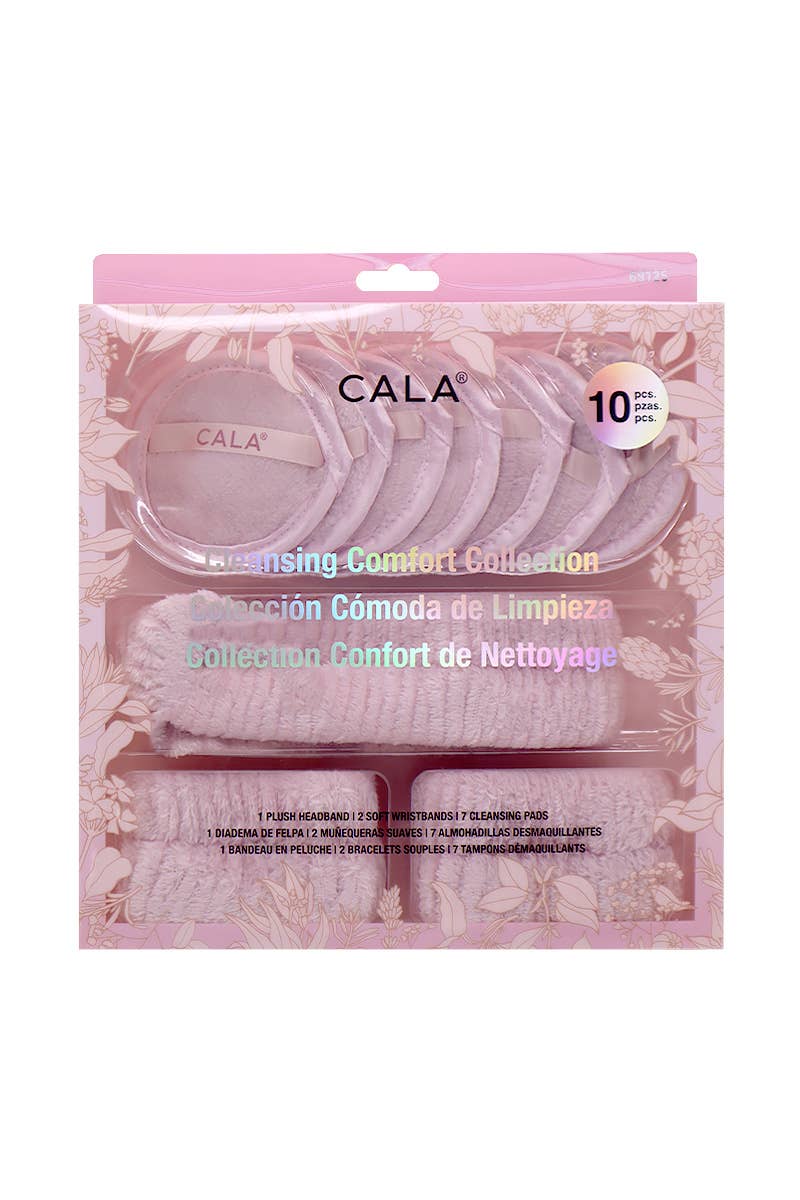 CALA 69125 Pink 10 pcs Cleansing Comfort Collection - 3 set