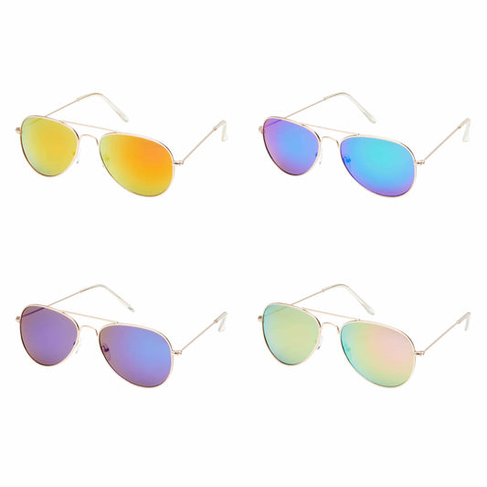 4202 Weekend - Gold Aviator Unisex Sunglasses