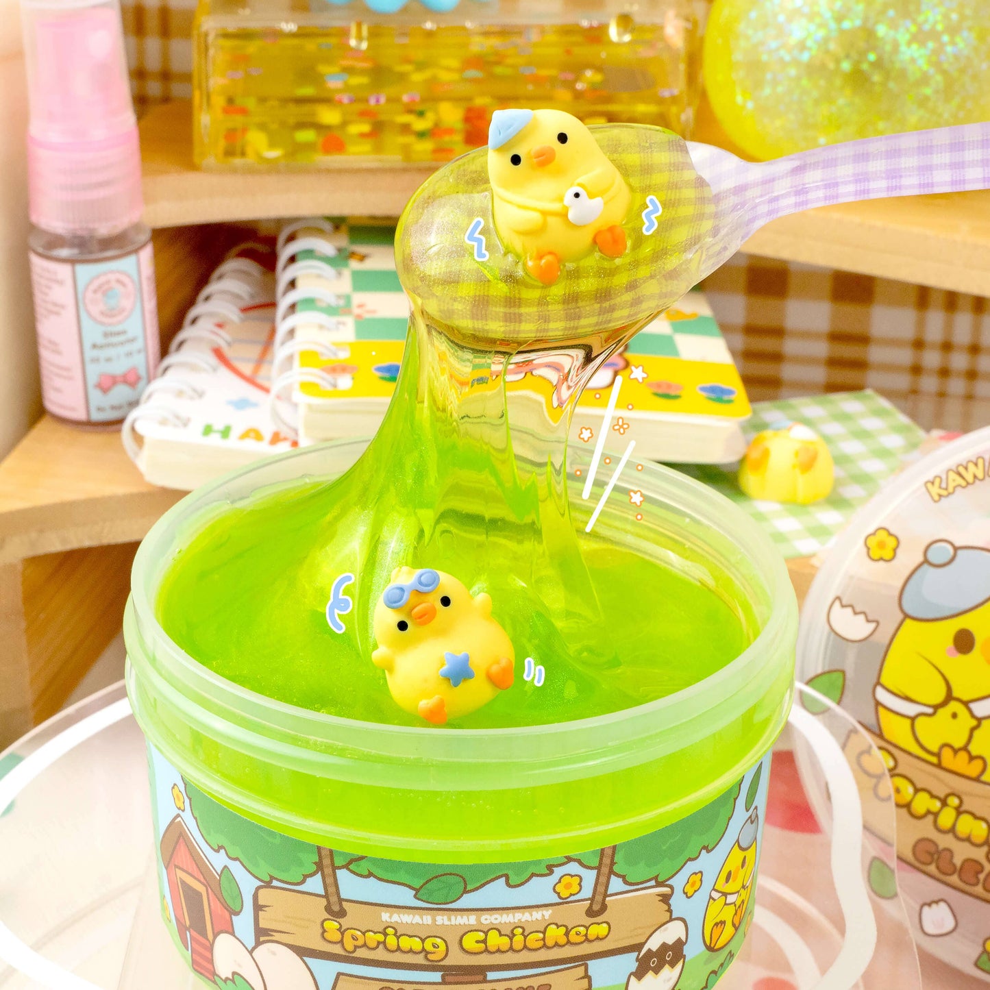 Spring Chicken Clear Slime (4pcs/Case)