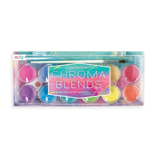Chroma Blends: Pearlescent Watercolor Set (13 PC Set)