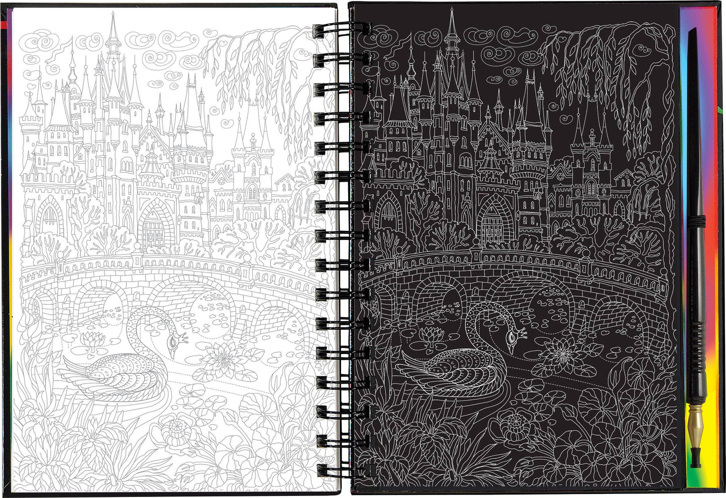 Scratch & Sketch Extreme Fantasy Art (Trace Along)