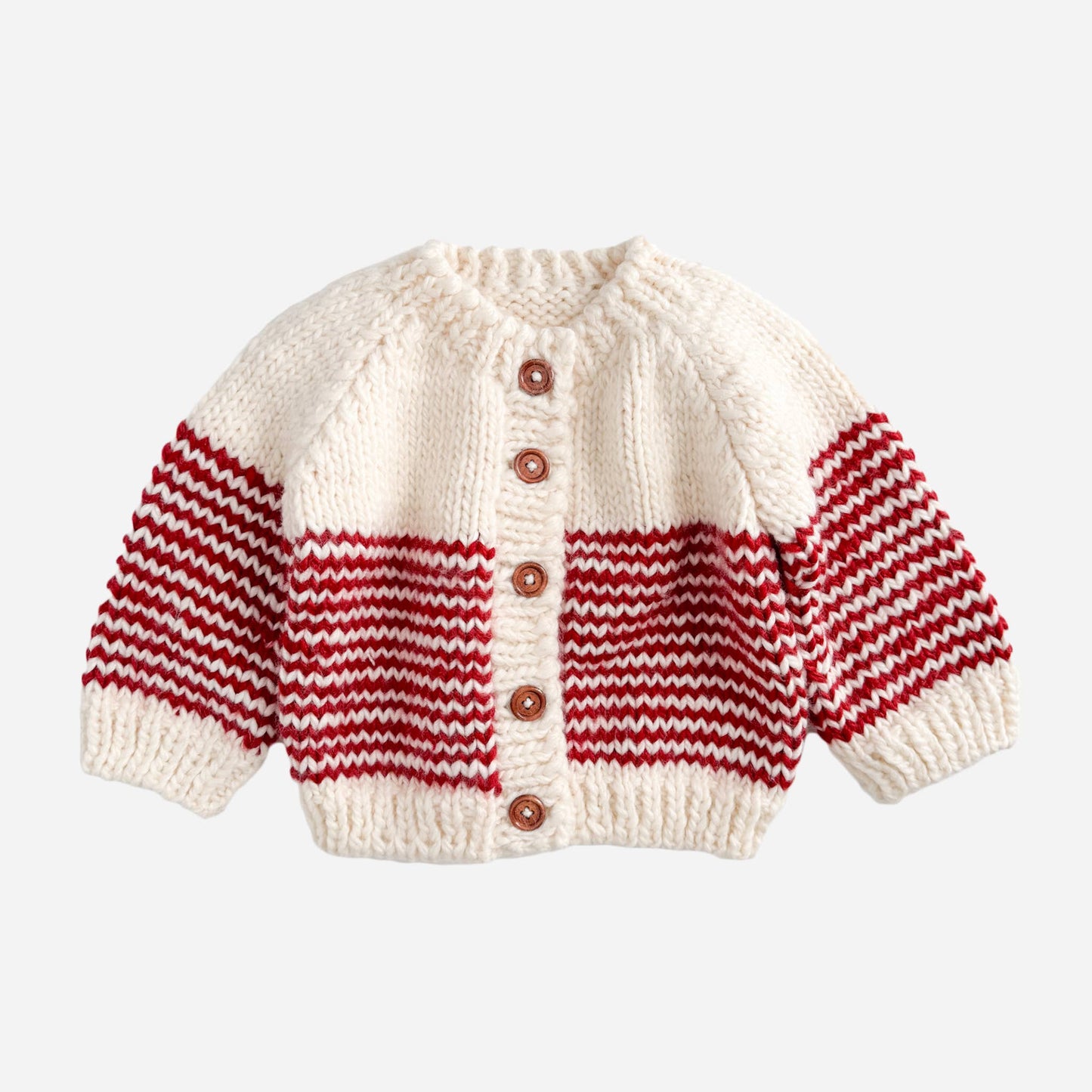 Stripe Cardigan Red Kid Baby Holiday Christmas Candy Cane