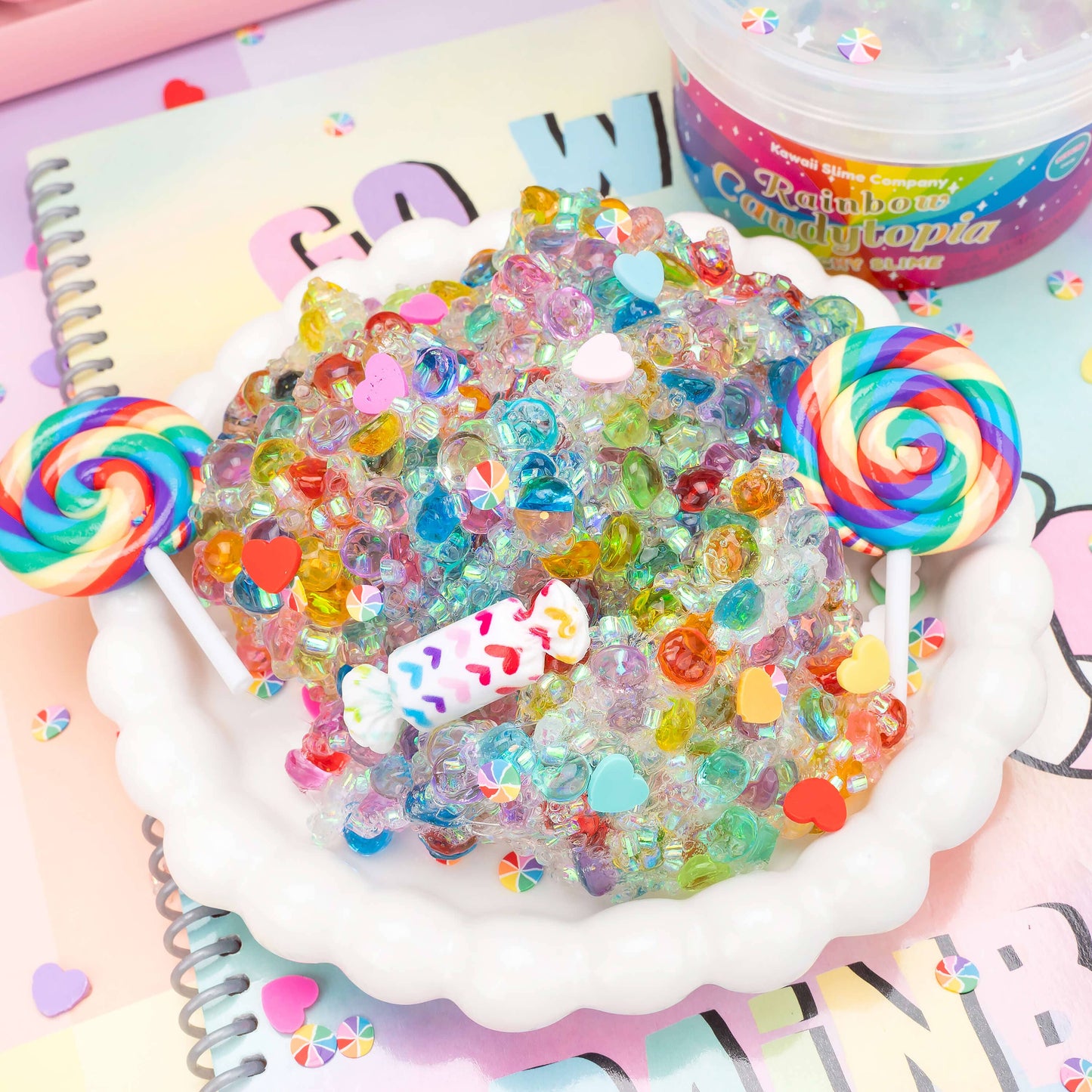 Rainbow Candytopia Crunchy Slime (4pcs/case)