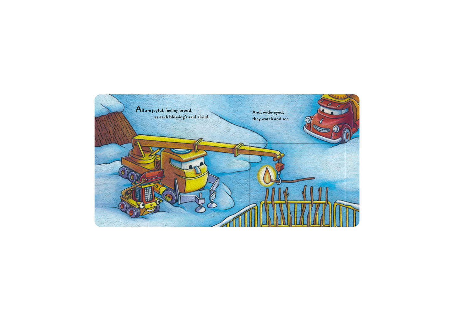 Construction Site Hanukkah Lights