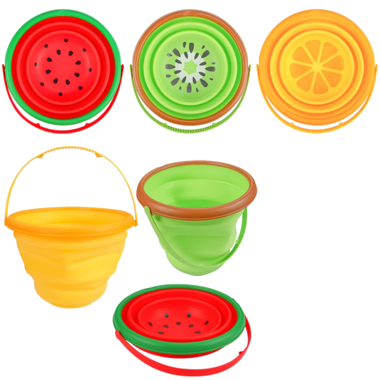 Collapsible Folding Beach Bucket – Fruit Design