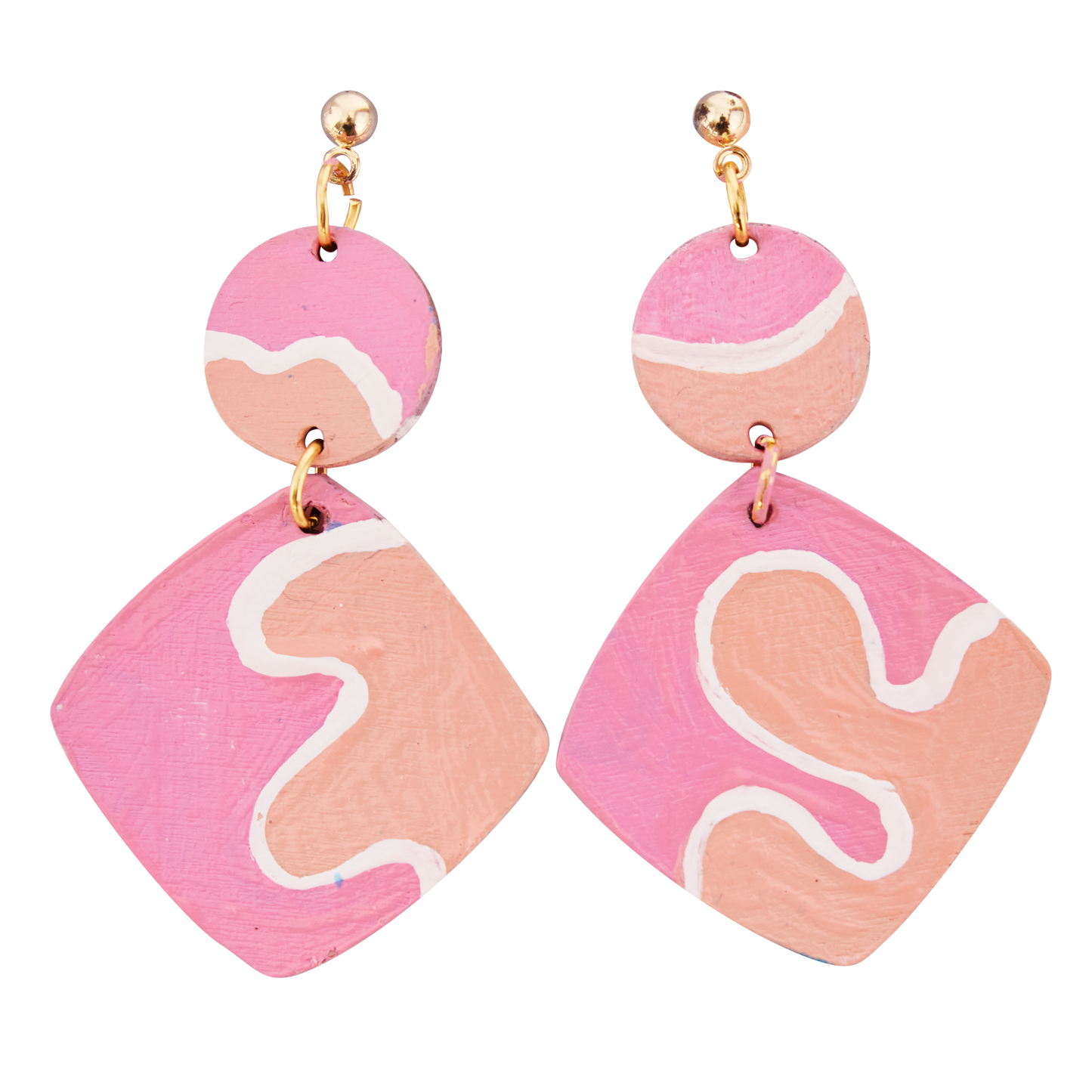 Painted Wood Earrings - Adult Craft Kit Makes 3 Pairs