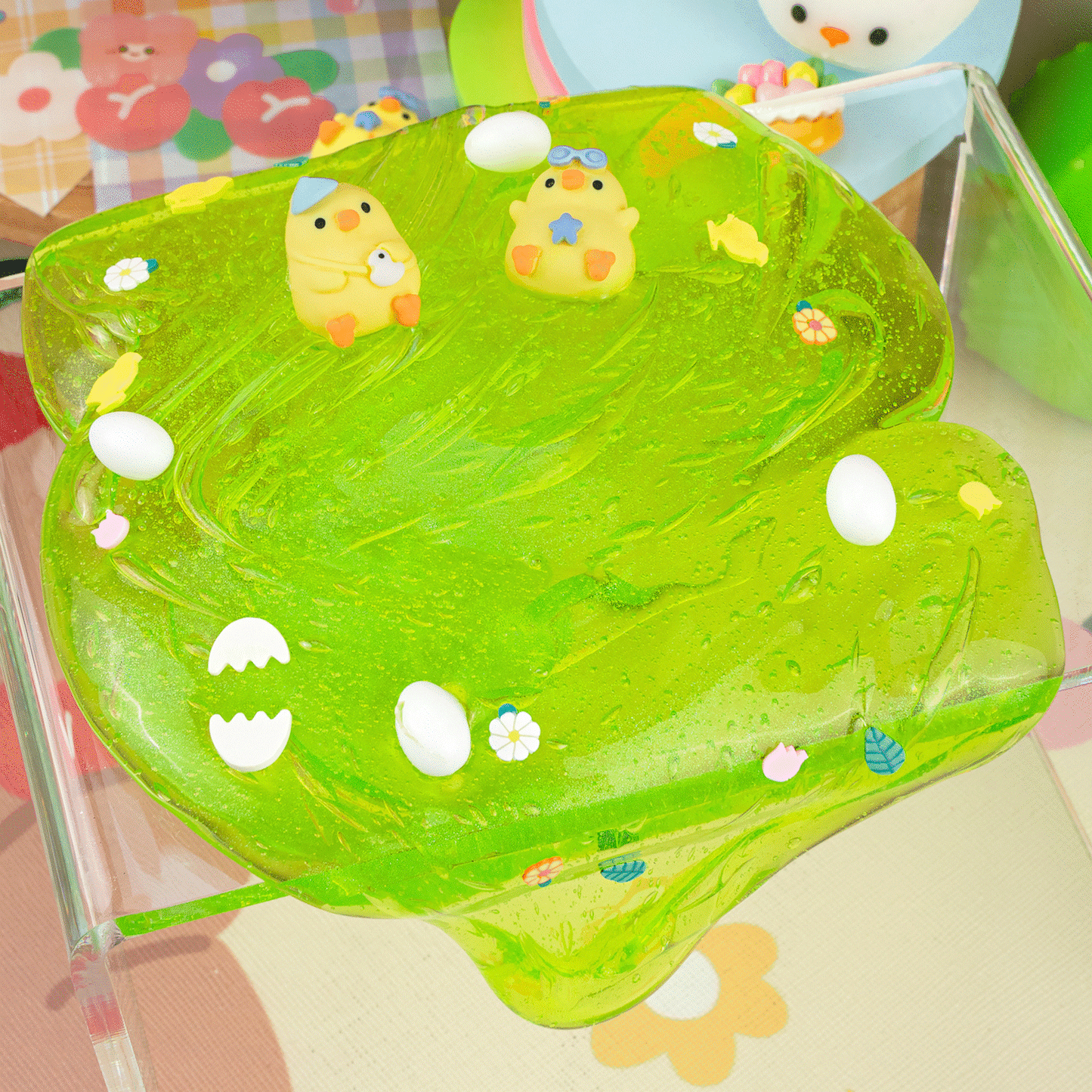 Spring Chicken Clear Slime (4pcs/Case)