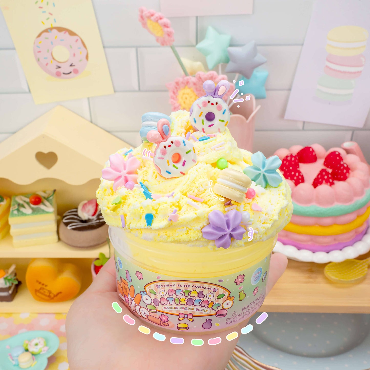 Petal Patisserie Cloud Creme Slime (4pcs/case)