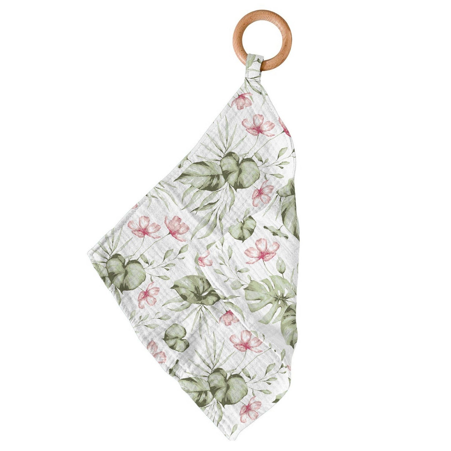 Silver Pink Orchid Bamboo Newcastle Teether