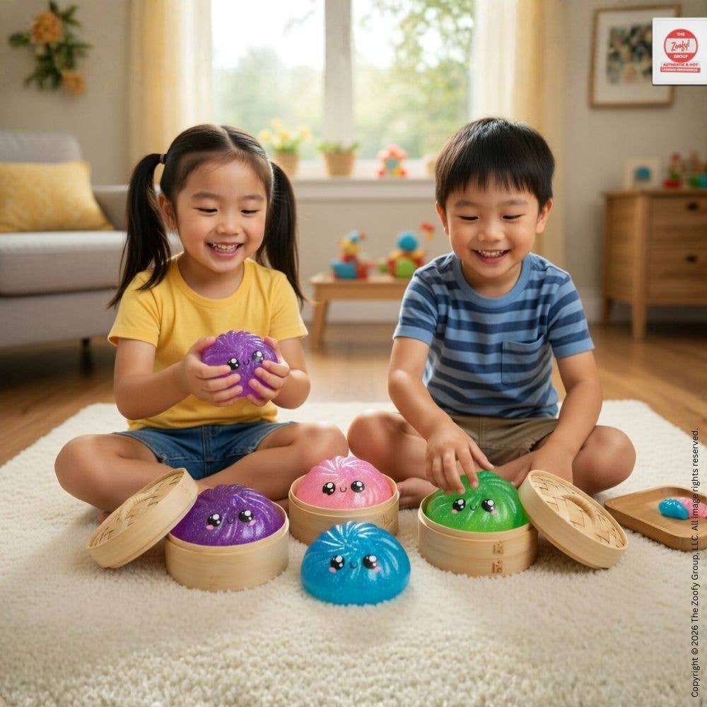 Mystery Glitter Dumpling Mini Squishies - 24 pc PDQ (2.5")