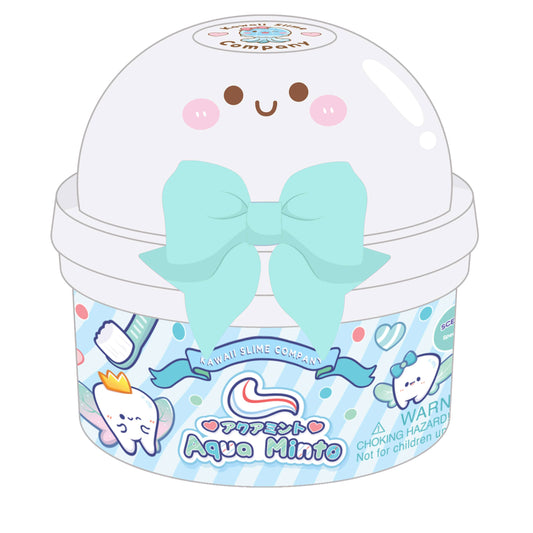 Aqua Minto Glossy Clear Slime