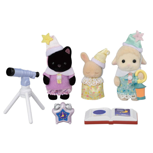 Calico Critters Nursery Friends Sleepover Trio, 3 Figures