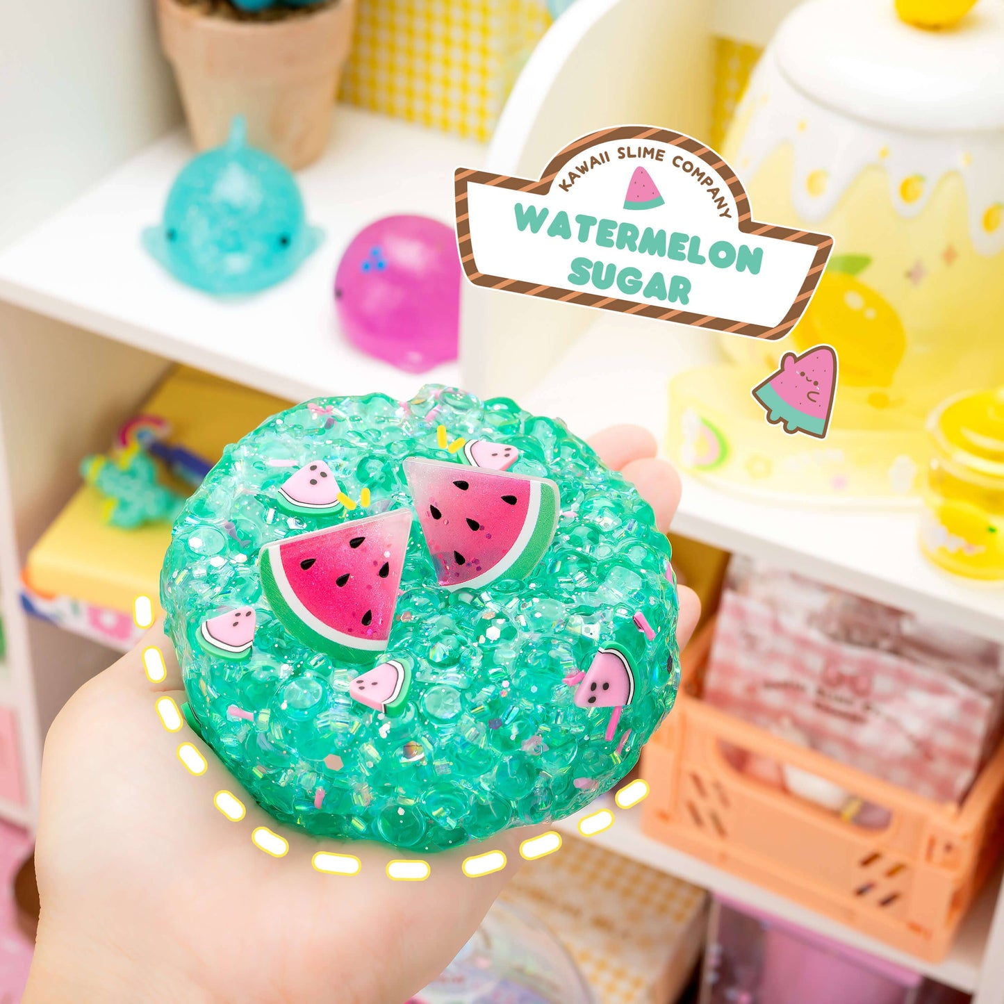 Watermelon Sugar Fishbowl Bingsu Slime (4pcs/case)
