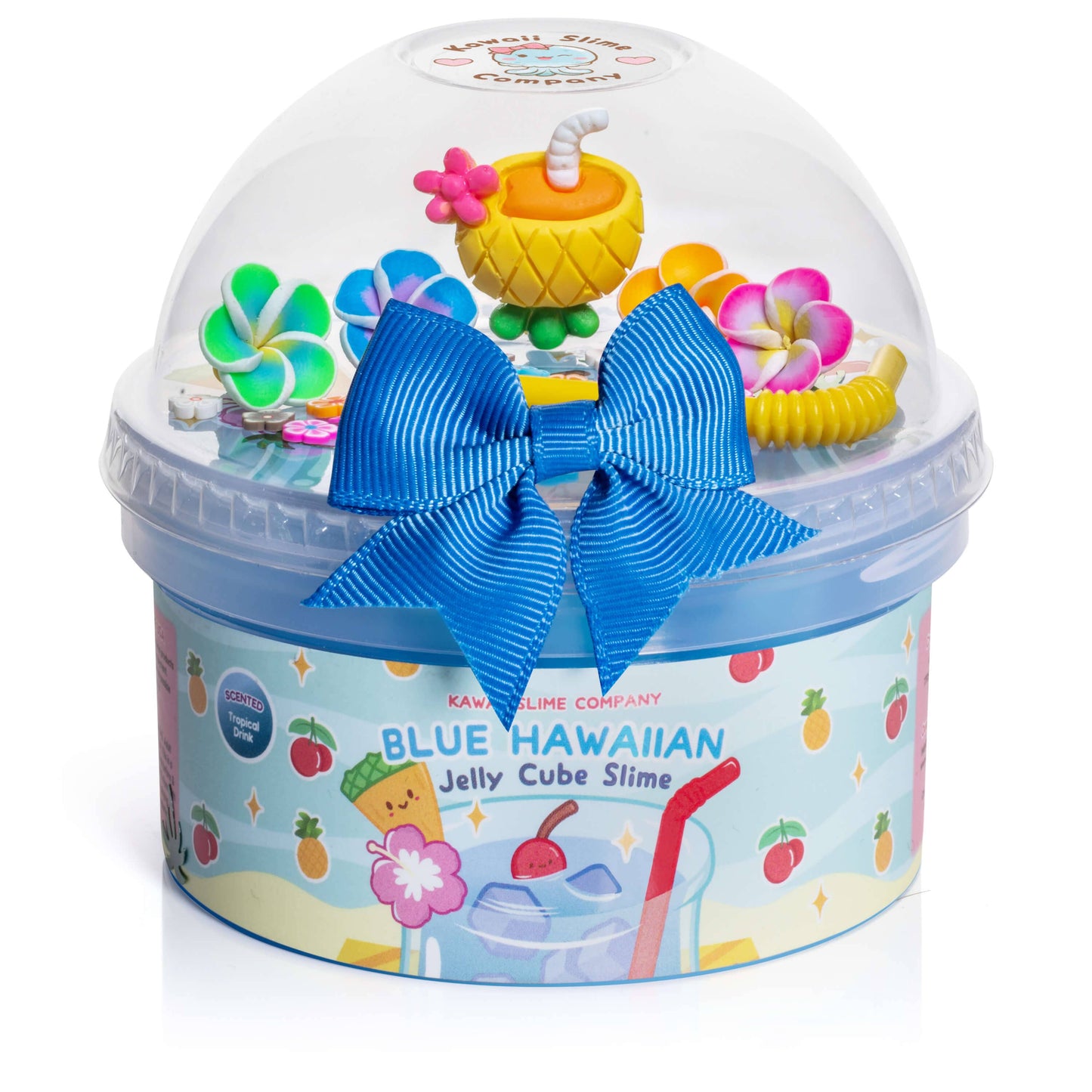 Blue Hawaiian Jelly Cube Slime