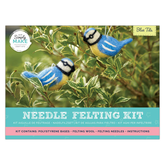 Simply Make Needle Felting Kit  - Blue Birds