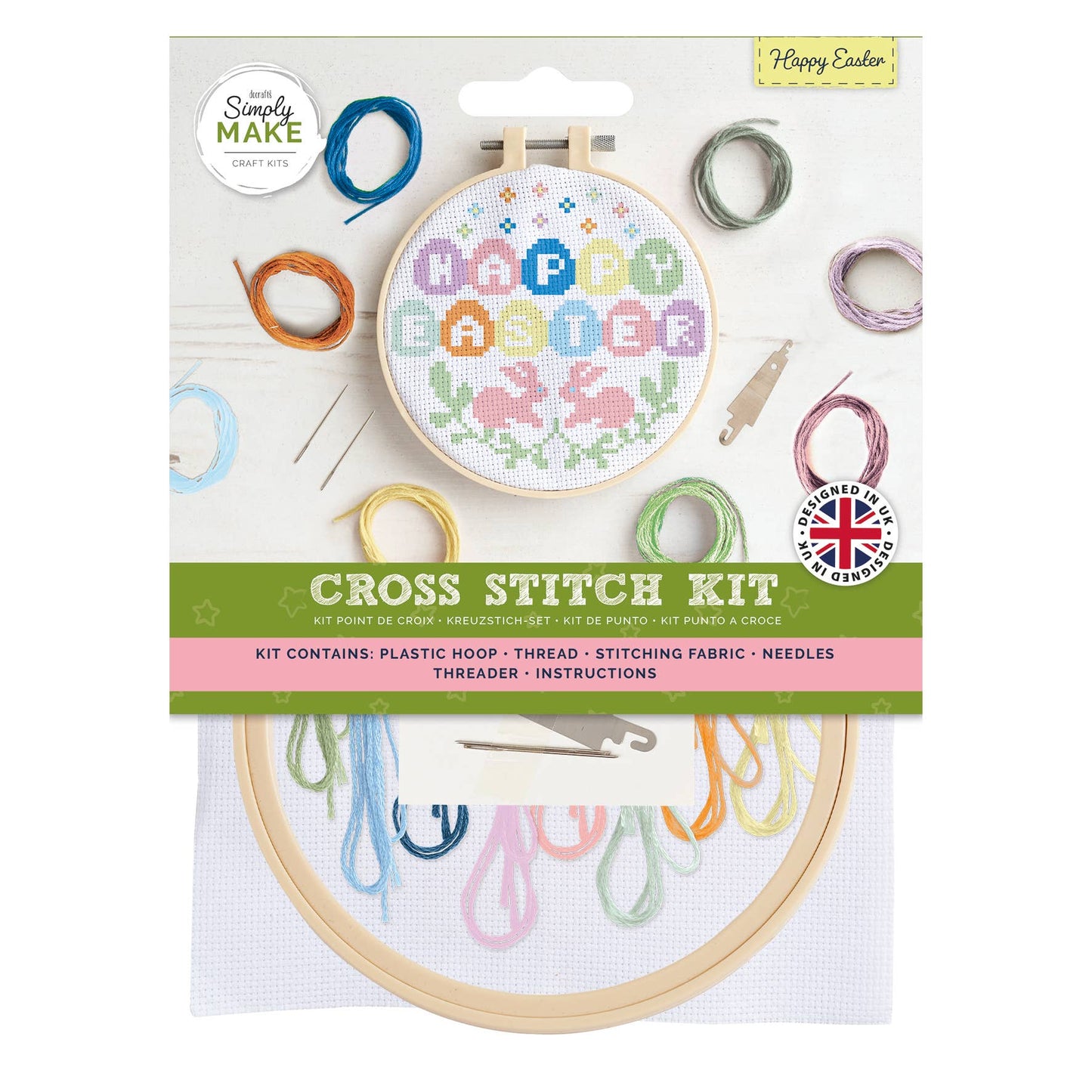 Cross Stitch Craft Kit - Happy Easter