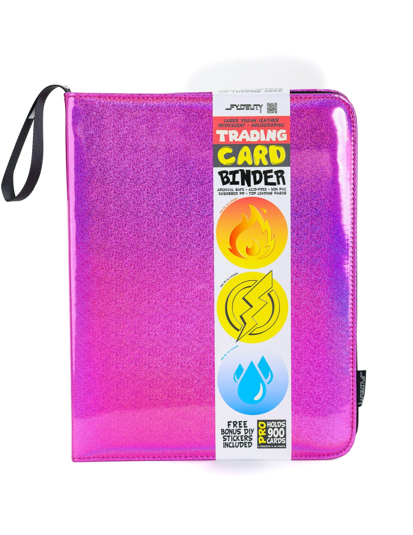 Trading Card Binder - Laser Pink