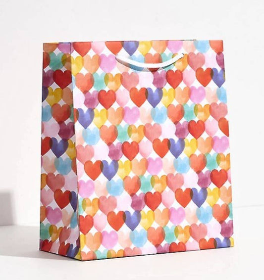 Multicolor Hearts Valentine Gift Bag